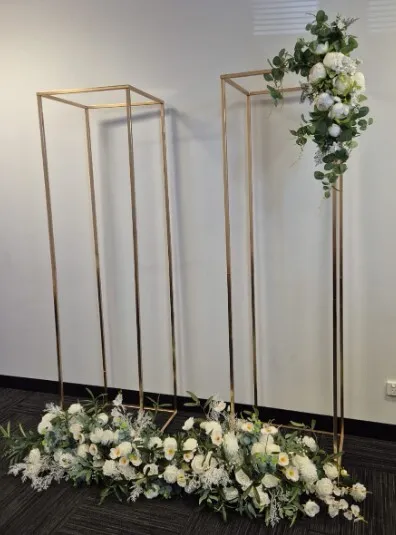 Rectangular Gold Metal Frame