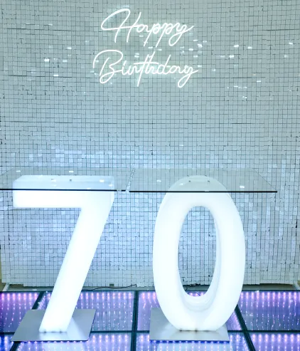 LED Number Cake Stand - 70