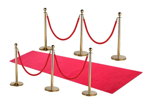 6 Bollards + 4 Ropes + Carpet 