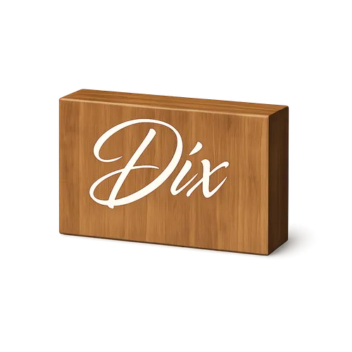 Numéro de table en bois