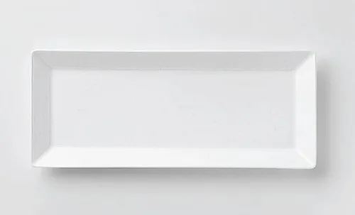 Assiette rectangle de service