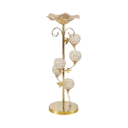 Centre de table chic or 22x64cm
