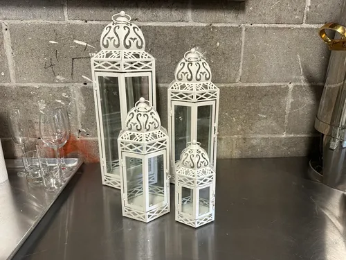 kit de 3 lanterne blanche