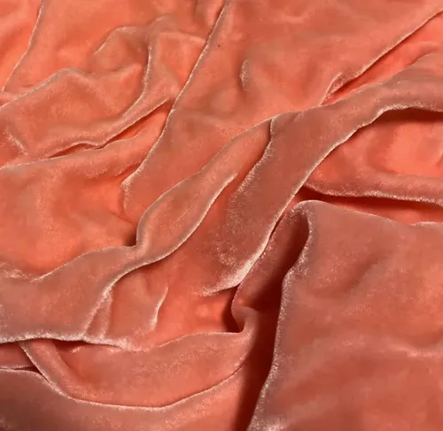 Rideau rose velours 19 x11'