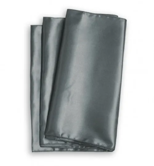 Chemin de table satin gris charbon