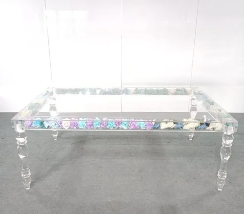 Table des mariées acrylique 180x90cm