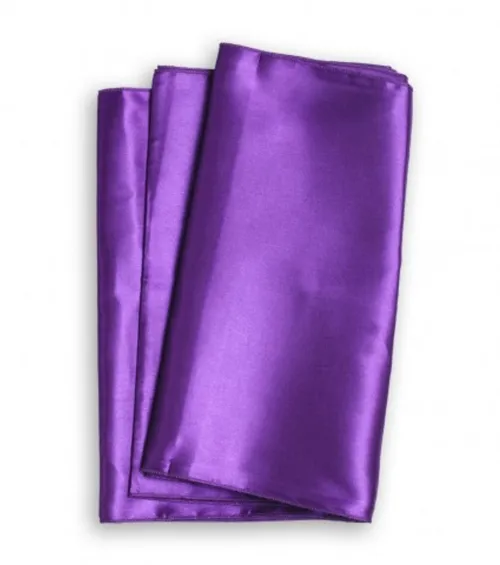 Chemin de table satin mauve