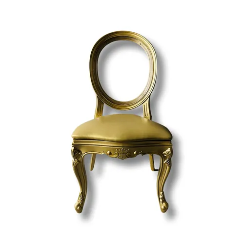 Chaise marié or avec trou chic