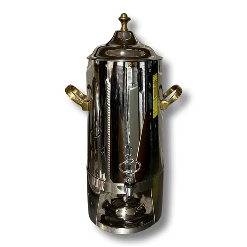 Réchaud à café stainless et or