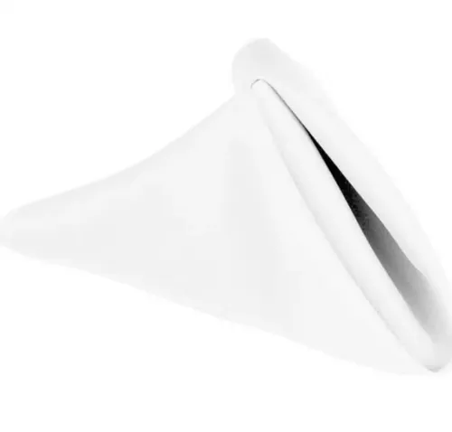 Serviette de table blanche polyester