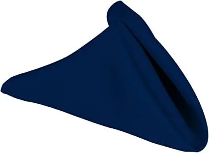 Serviette de table bleu marine polyesther