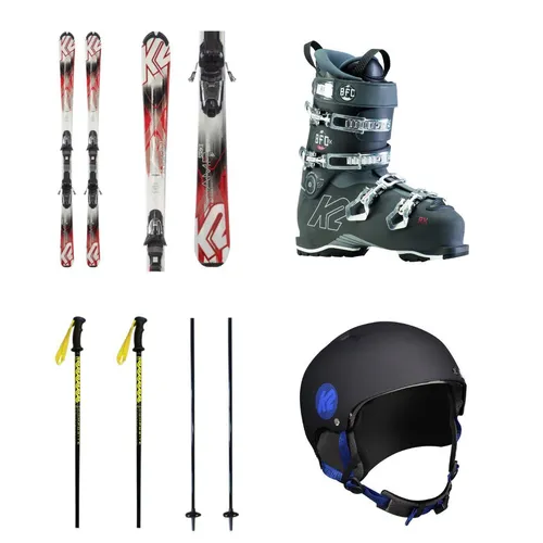 Adult Skis/Boots/Poles (helmet inc) 