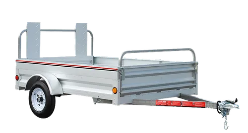 7'x5' Galvanized Steel Utility Trailer - 1550lb Payload Capacity