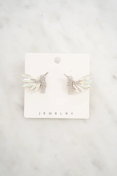 Aro colibrí plateado - KW-8121