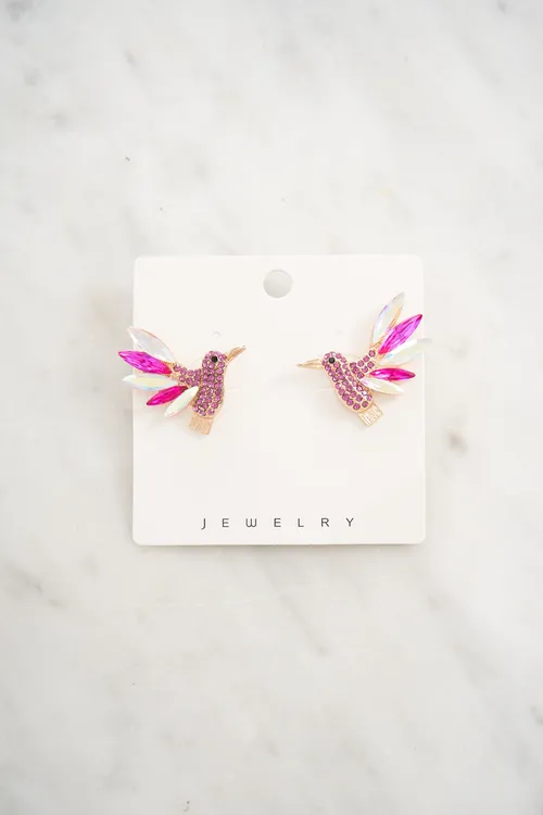 Aro colibrí fucsia - KW-8121