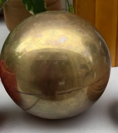 Vintage Brass Sphere/Orb decor
