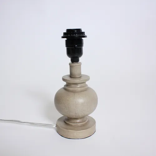 Small Grey Wooden Lamp