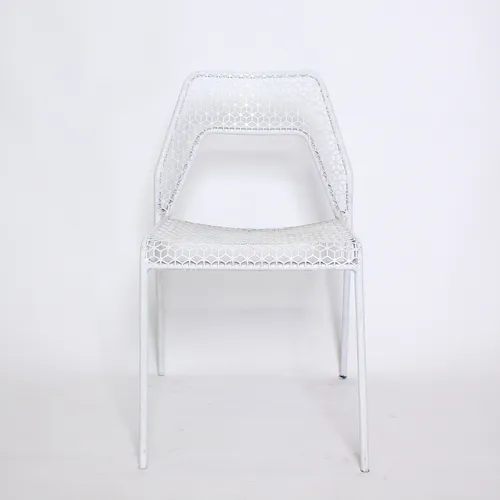 White Metal Chair 