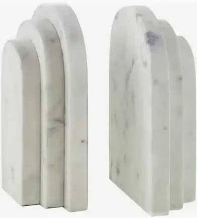 Marble bookends (pair)