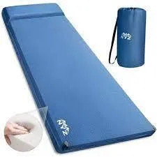 Self inflating camping mat - blue