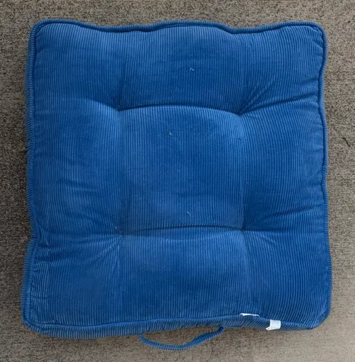 Blue Square Floor Pillow
