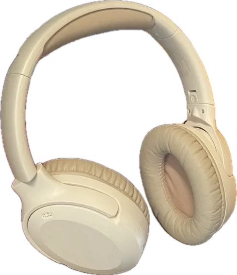 Beige modern headphones