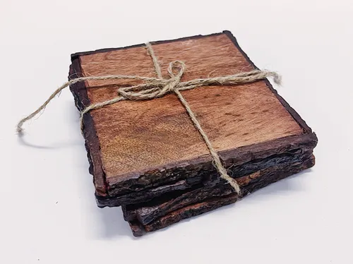 Square Wood Coasters (4)