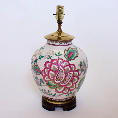 Floral Ceramic Lamp
