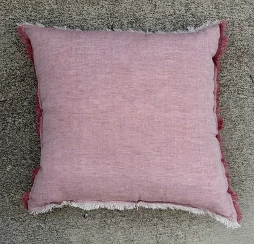 Large Pink/light burgundy contemporary throw pillow