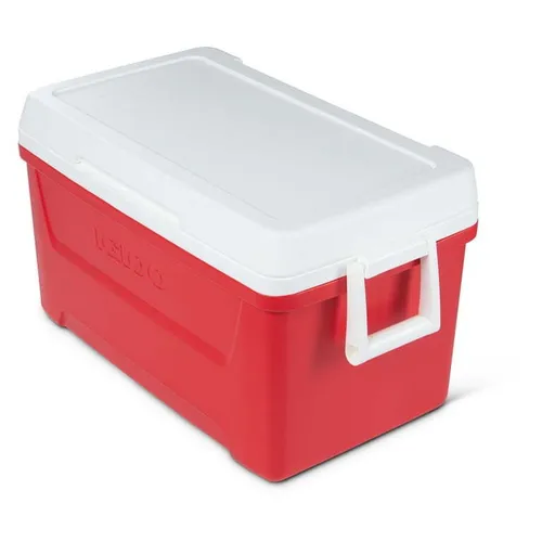Red Igloo cooler