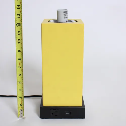 Yellow Standing Rectangle Lamp