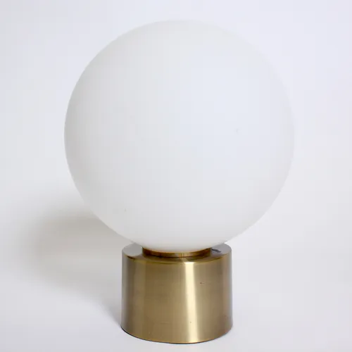 Globe Lamp on Metal Base