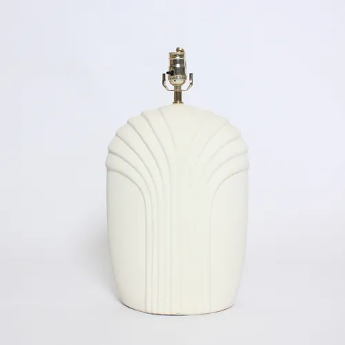 Beige Plaster 80s Shell Design Lamp