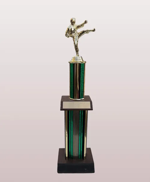Green/Gold Trophy, 2 tier 