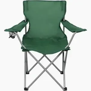 green camping chair