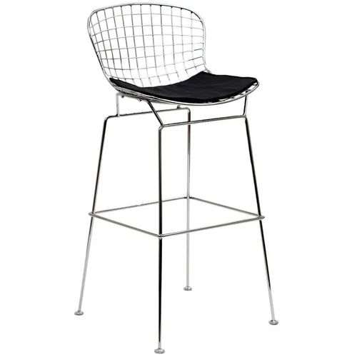 Black bertoia stool