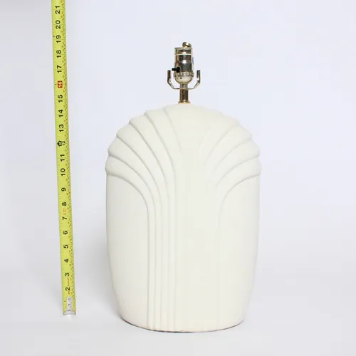 Beige Plaster 80s Shell Design Lamp