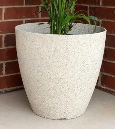 Large Faux Stone Plastic Planter