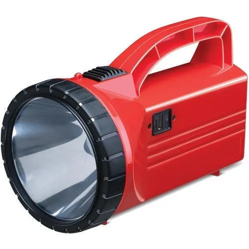 Red Plastic Torch Flashlight - Retro
