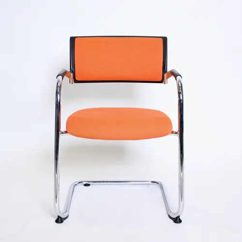 Orange Fabric Designer Office Chair - Dauphin 