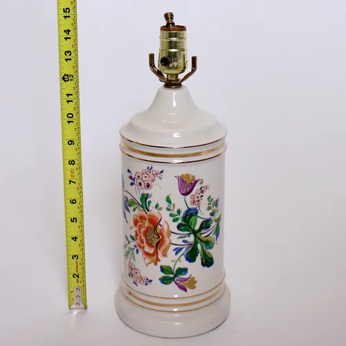 Small Ceramic Floral Lamp
