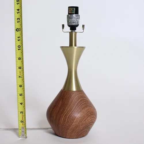 Wood & Brass Lamp