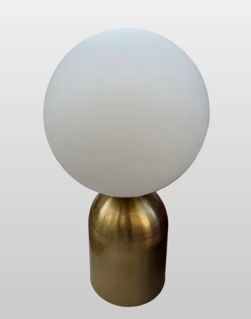 Brass & Glass Globe table lamp - Modern