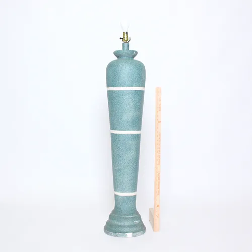 Aqua 80s - 90s Plaster Floor Lamp