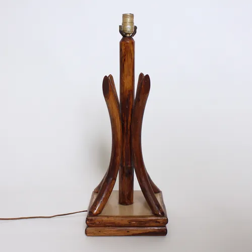 Mid-Century  Wood Lamp 