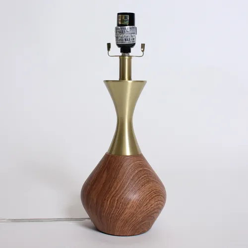 Wood & Brass Lamp
