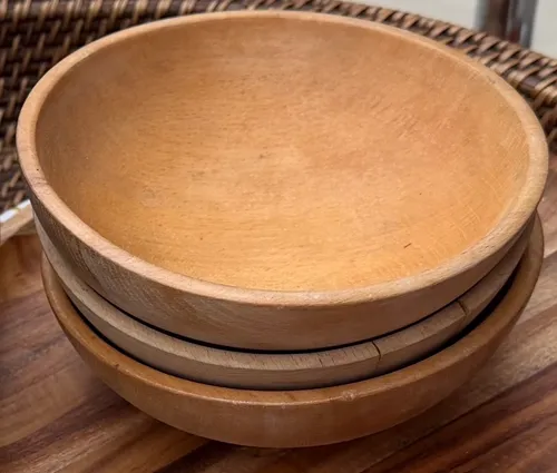 Teak/wood small salad bowl
