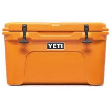 Large Orange Yeti Cooler