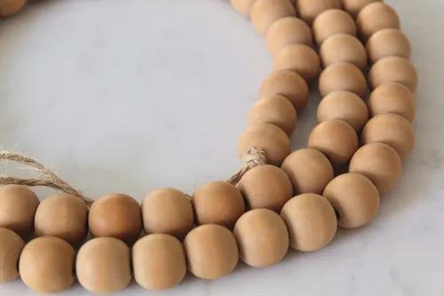 Wooden Bead Garland - Coastal decor