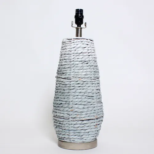 Blue Woven Rope Lamp